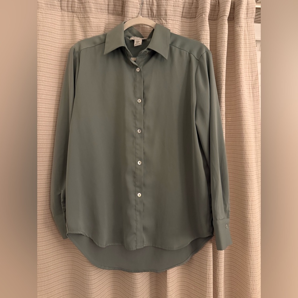 Rachel Zoe Mint color Button Down Shirt
